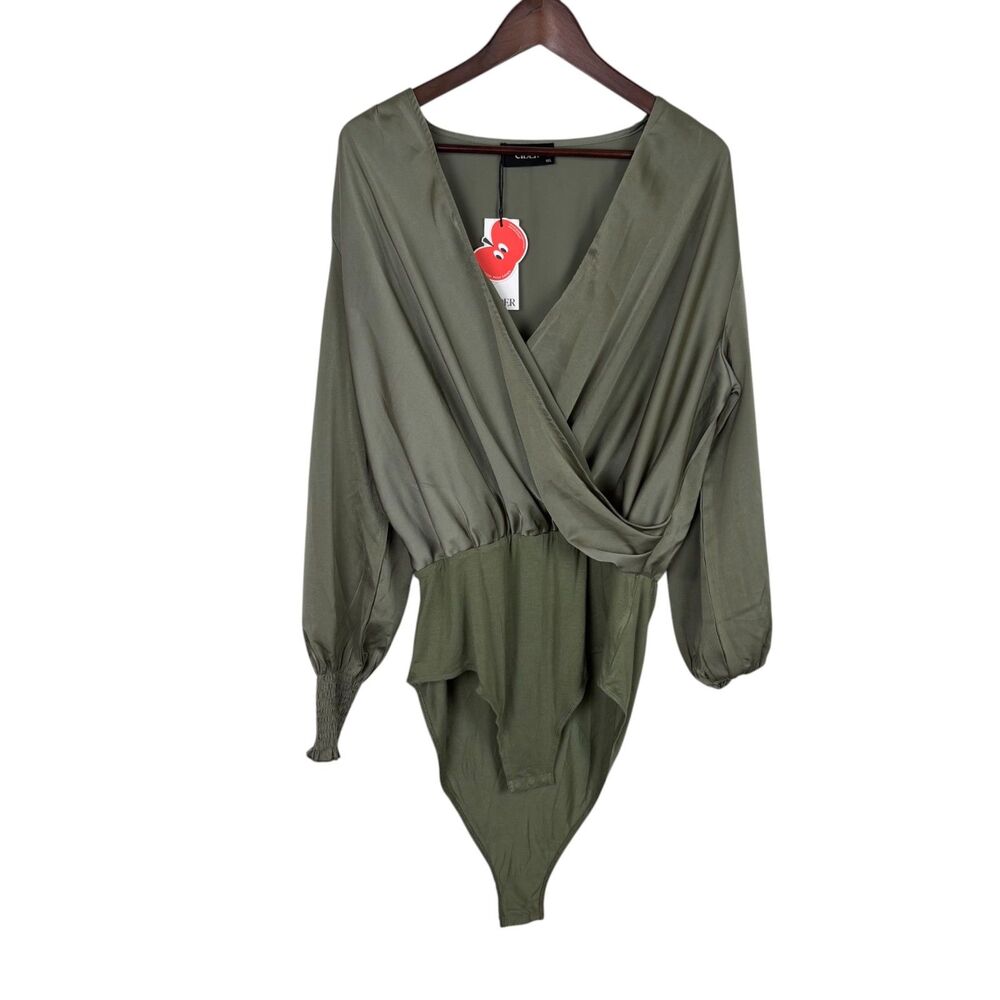 NWT Cider Green Long Sleeve Bodysuit Women’s 1XL